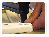 Fotoleinwand wird in Handarbeit hergestellt