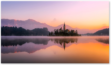 Photo panoramique imprimée sur toile